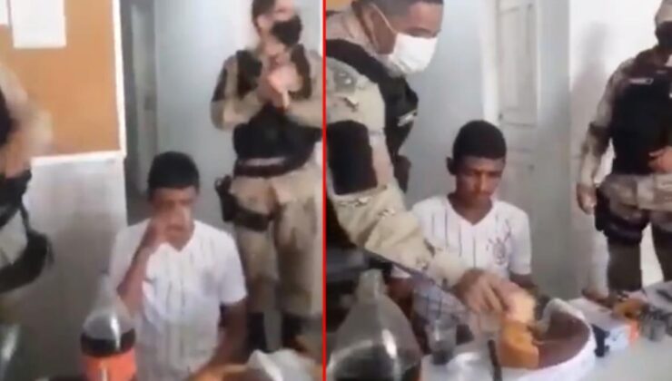 brezilya polisinin 18 yaşına giren ‘azılı hırsız’ için düzenlediği doğum günü partisi gündem oldu