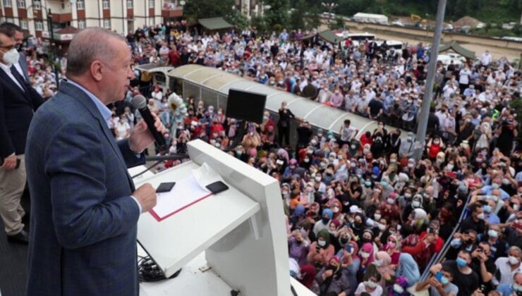 cumhurbaşkanı erdoğan selin vurduğu rize’de vatandaşlara seslendi: 1 yılda 550 konut inşa edeceğiz