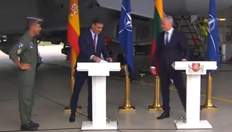 devlet başkanlarının savaş uçağı paniği! basın toplantısı rus uçağı yüzünden yarıda kesildi