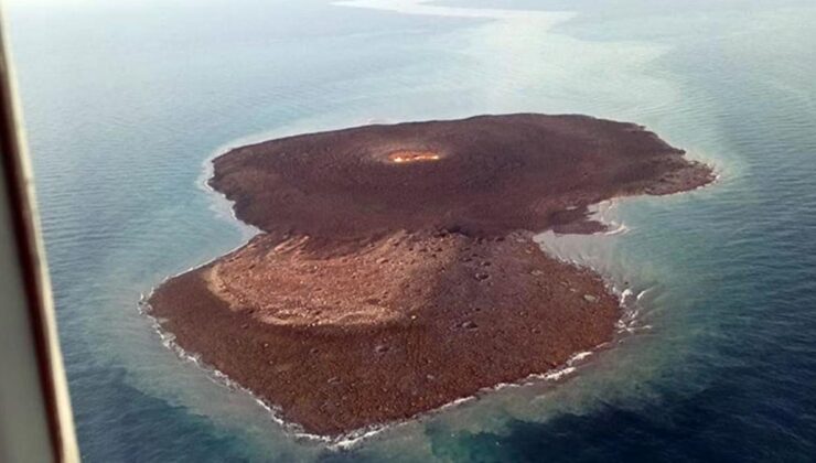 hazar denizi’ndeki şiddetli patlamanın gerçekleştiği çamur volkanı görüntülendi