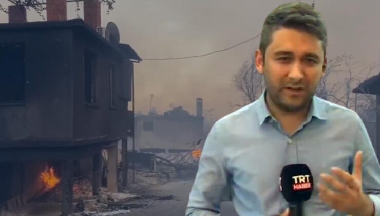manavgat’taki yangın felaketini sunan trt muhabiri gözyaşlarına hakim olamadı