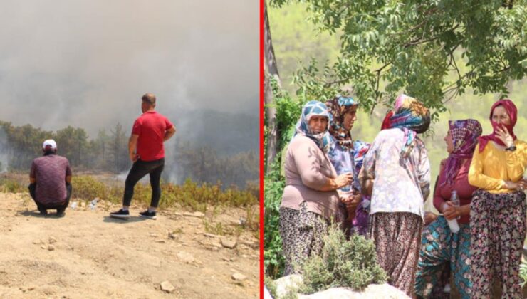 Günlerdir alevlere teslim olan Manavgat’ta yangın bir mahalleye daha yaklaştı, vatandaşlar tahliye için korkuyla bekliyor