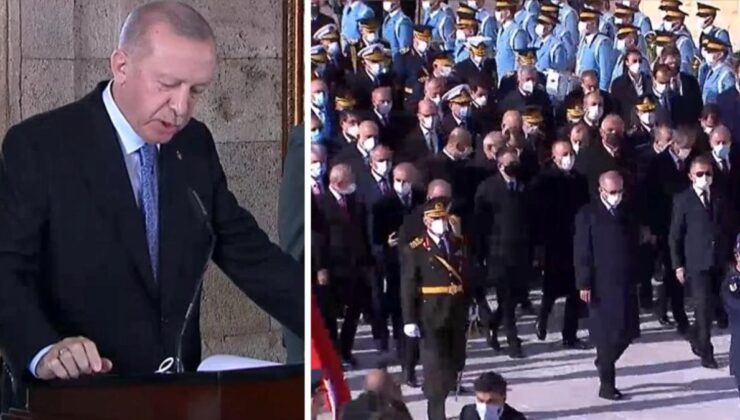 devlet erkanı ata’nın huzurunda! cumhurbaşkanı erdoğan’dan anıtkabir defterine “ekonomi” vurgulu not