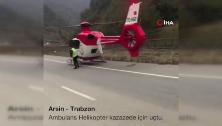 son dakika | ambulans helikopter kazazede için havalandı
