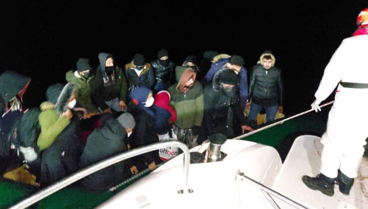 muğla açıklarında 42 göçmen kurtarıldı