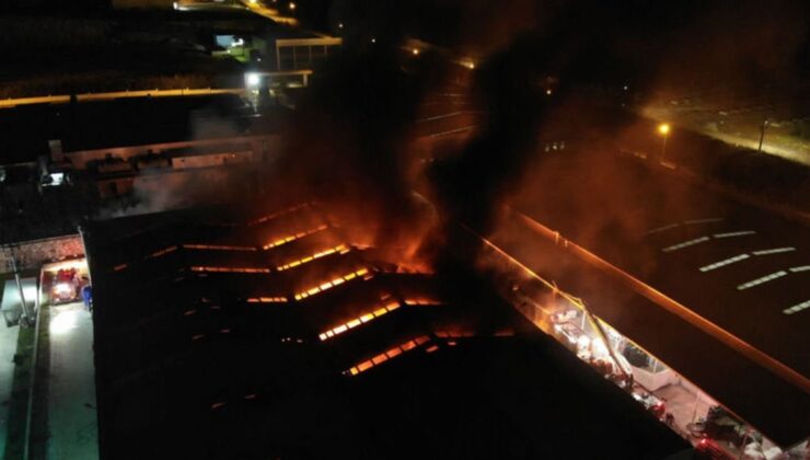 sakarya’da geri dönüşüm fabrikasında yangın
