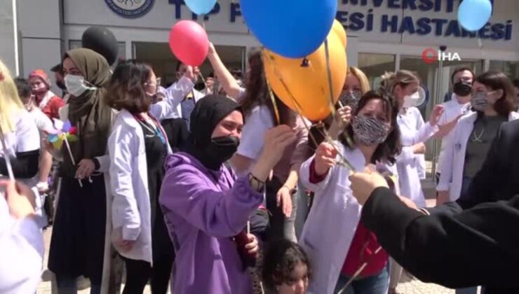 uludağ üniversitesi’nde balonlar hasta çocuklar için gökyüzüyle buluştu